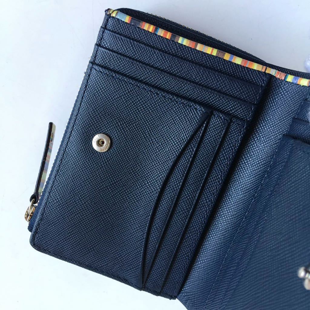 未使用 Paul smith ジップストローグレイン 二つ折り財布 未使用 Paul smith ジップストローグレイン 二つ折り財布