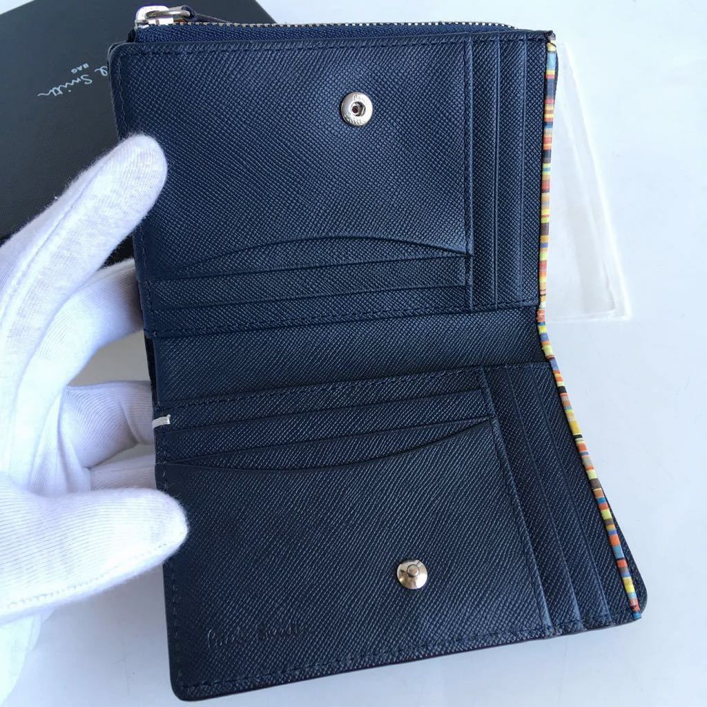 未使用 Paul smith ジップストローグレイン 二つ折り財布 未使用 Paul smith ジップストローグレイン 二つ折り財布