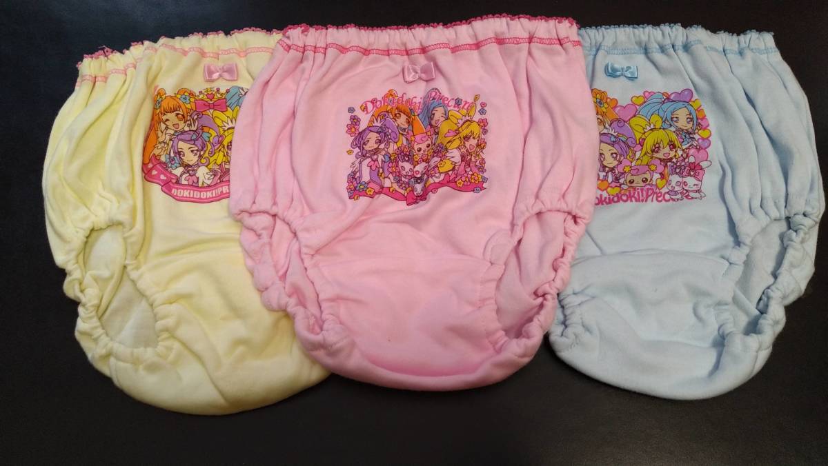 ドキドキプリキュア ショーツ 130 3枚組 女児ショーツ 女児パンツ インナー 下着 プリキュア 130 125 134cm 売買されたオークション情報 Yahooの商品情報をアーカイブ公開 オークファン Aucfan Com