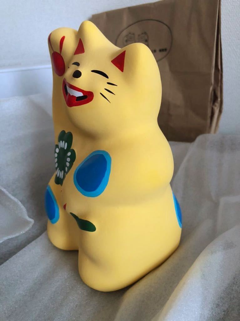 輪葉葉 福来る 大猫 招き猫 (大) わはは工房 窯出し日限定 希少 輪葉葉 福来る 大猫 招き猫 (大) わはは工房 窯出し日限定 希少