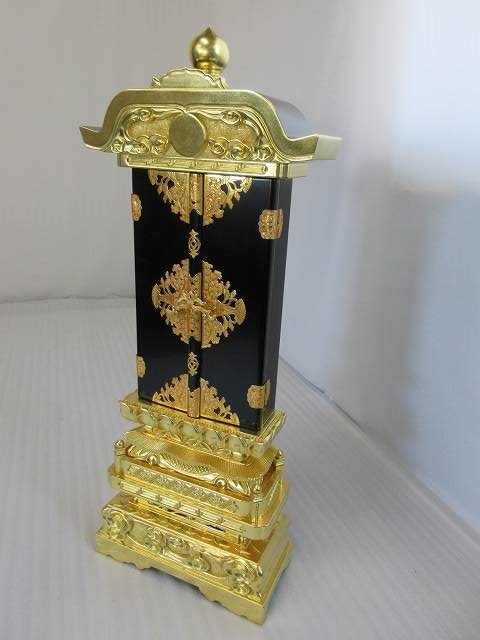 【特別販売品】純三方金 五重座回位牌 中京形(札板幅15cm高31cm厚1cm)長期在庫品の為、特価セール価格 高級仏具通販 管理番号「4044」_画像6