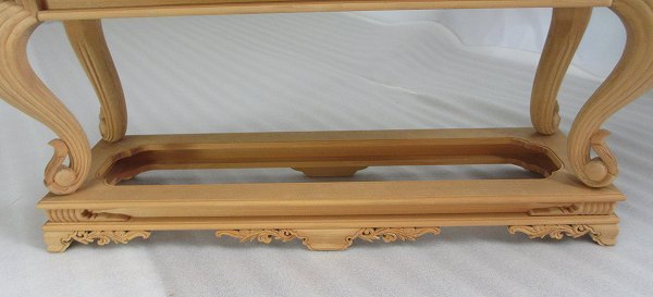 特別販売品】木地 彫なし 前卓20号(幅60.5cm高さ29.5cm奥18 特別販売品】木地 彫なし 前卓20号(幅60.5cm高さ29.5cm奥18