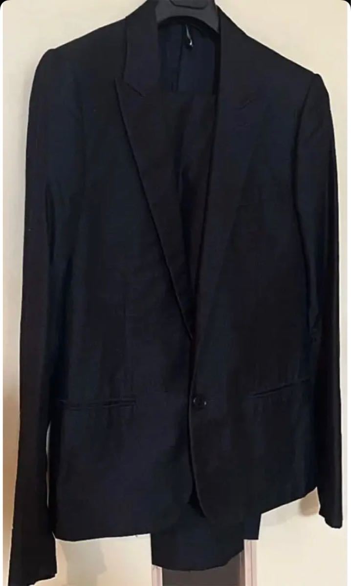 Dior hommeディオールオム セットアップ スーツ 44 エディ期 テーラードジャケット シルク　メンズ