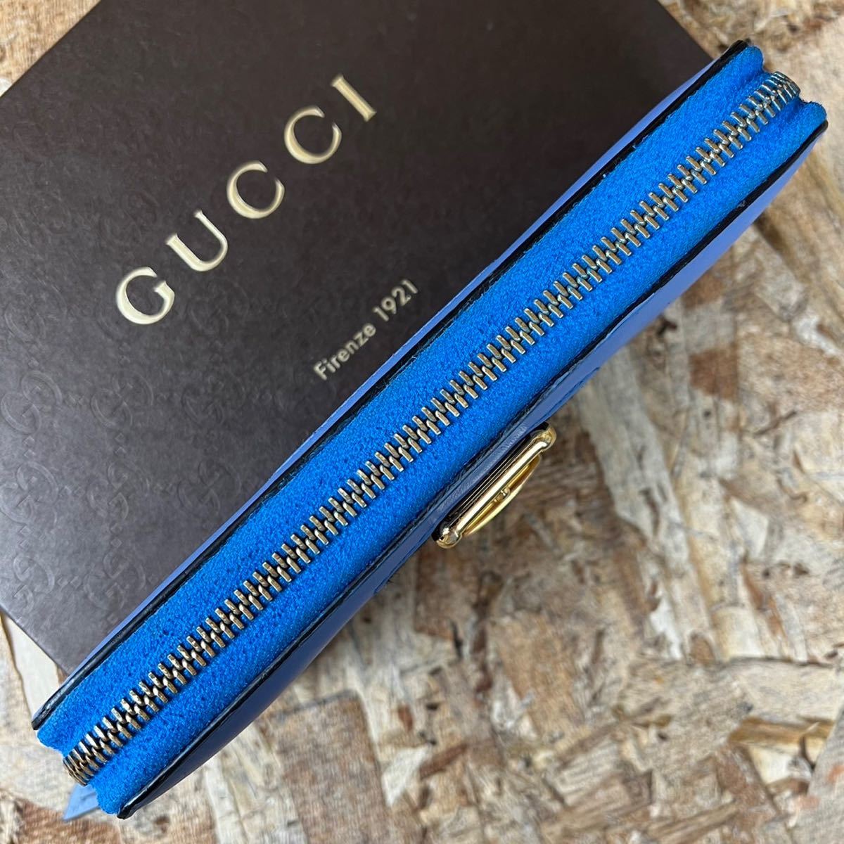 1円~ 極美品 グッチ GUCCI 長財布 ラウンドファスナー インター 1円~ 極美品 グッチ GUCCI 長財布 ラウンドファスナー インター