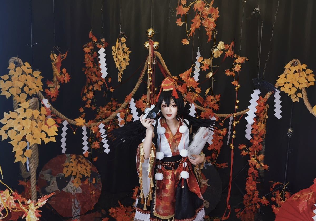 実物撮影】コスプレ衣装 東方Project 射命丸文 オリジナル 実物撮影】コスプレ衣装 東方Project 射命丸文 オリジナル