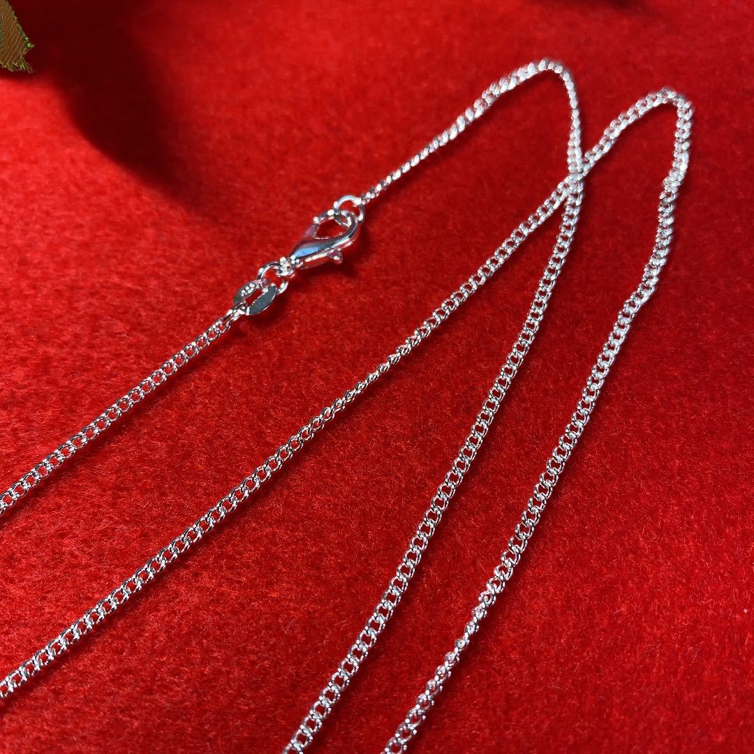 新品 *大人気シルバー925コーティングネックレス2mm55cm - アクセサリー