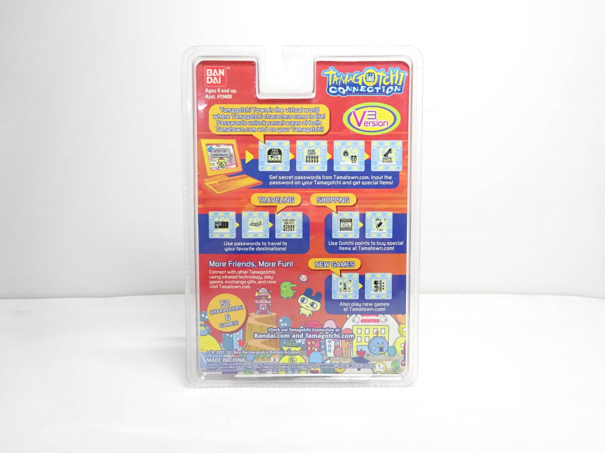 FS1004/未使用保管品/BANDAI たまごっち コネクション/TAMAGOTCHI CONNECTION/V3 Version3/グレー/海外版/バンダイ/未開封_画像2