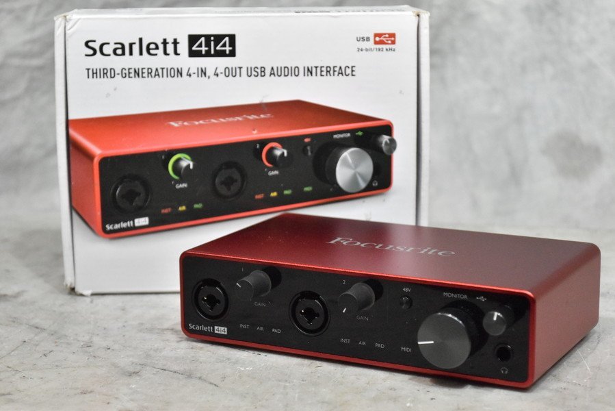 送料無料!!】Focusrite フォーカスライト Scarlett 4i4 3rd Gen USB