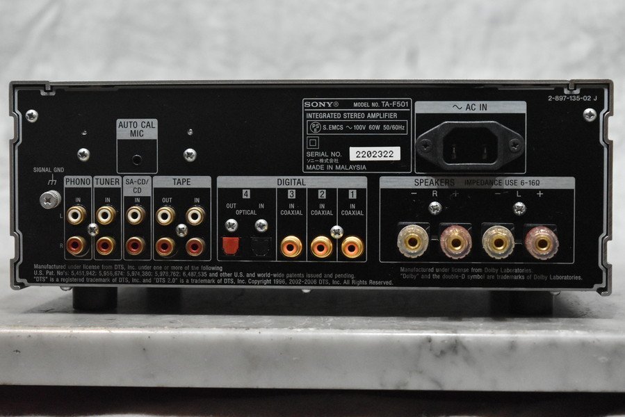 SONY ソニー プリメインアンプ TA-F501 SONY ソニー プリメインアンプ TA-F501