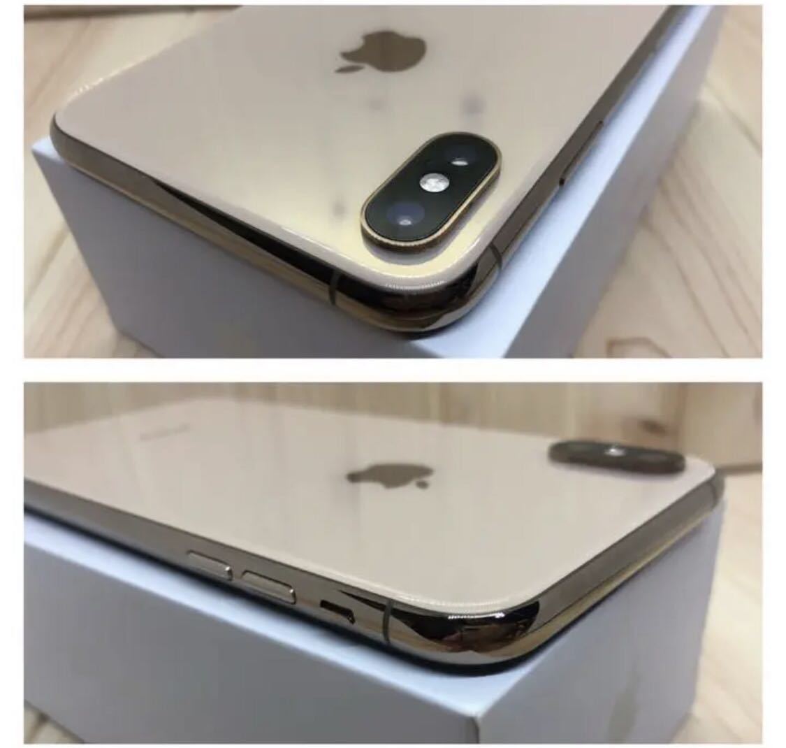 A上美品】iPhone XS Max 256GB SIMフリー ゴールド 本体(44964
