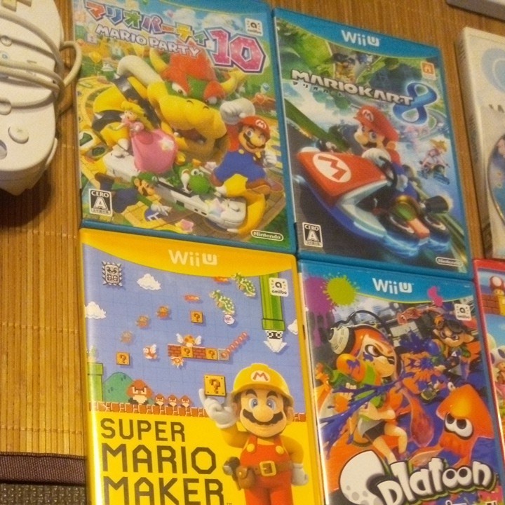 マリオ　多数　WiiU　本体　ソフト　セット　ゲームまとめ売り　リモコン　パーティ　メーカー　カート　