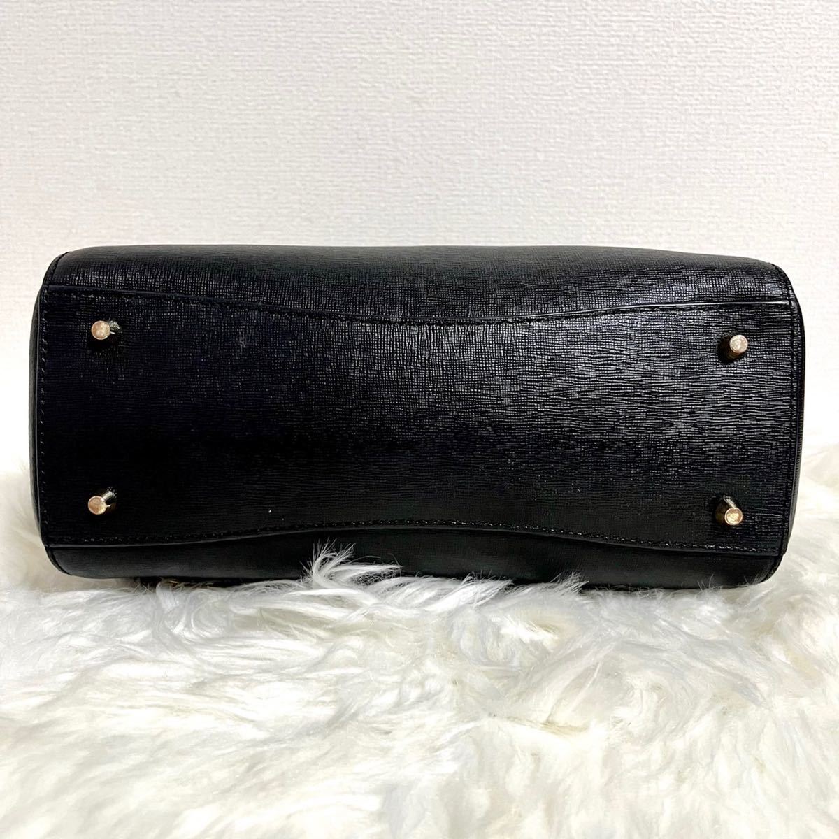 美品 フルラ テッサ 2way ハンドバッグ ショルダーバッグ F チャーム