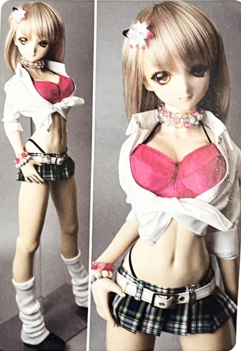 60cmDoll シャツ&スカートセット 制服 ドール衣装 SD DD DDS DDdy