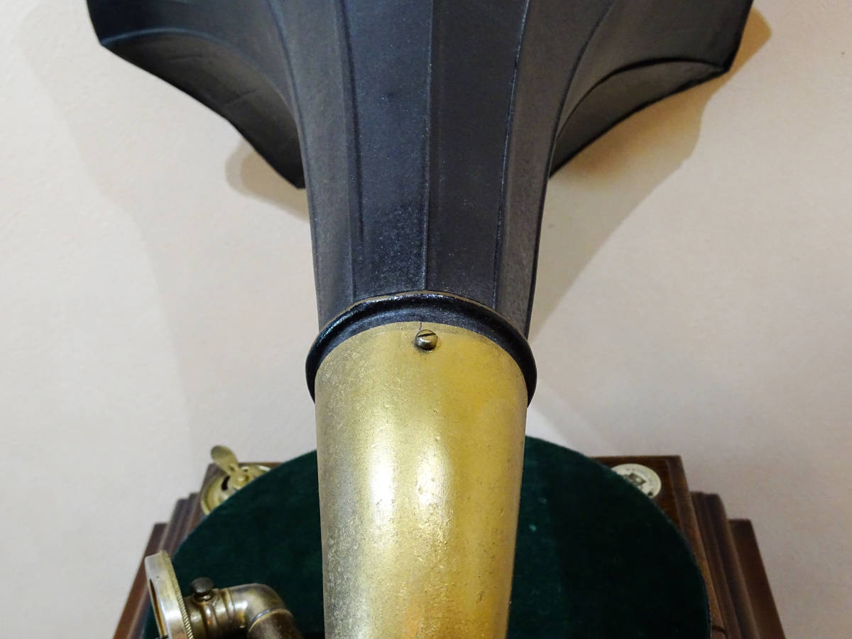 トーレンス初期型蓄音機＊1902年頃製＊オルゴールと共通歯車の小型機械オリジナル完全動作品　_画像7