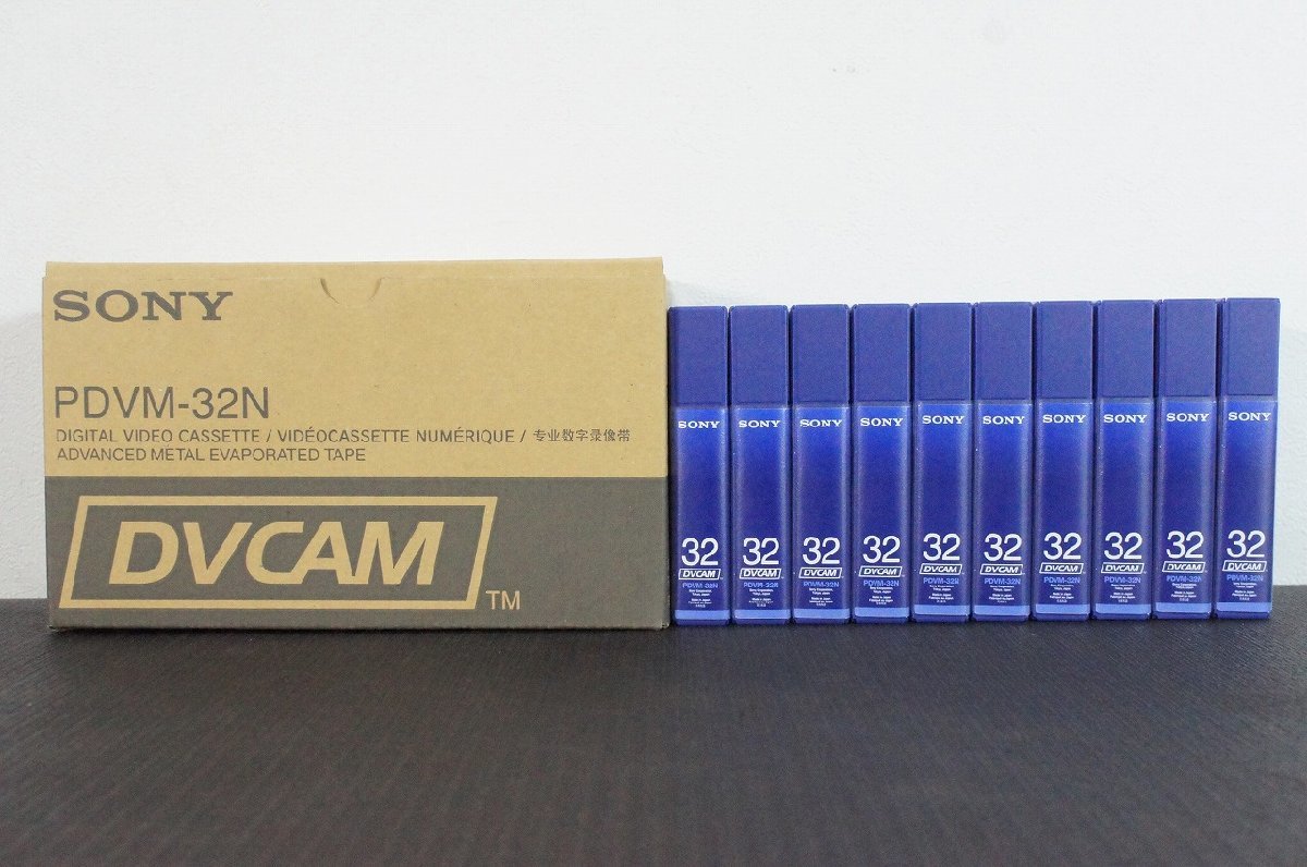 [TH] [Sa145160] SONY ソニー ミニDVCAM 業務用 カセットテープ PDVM-32N 32分 10本セット_画像1