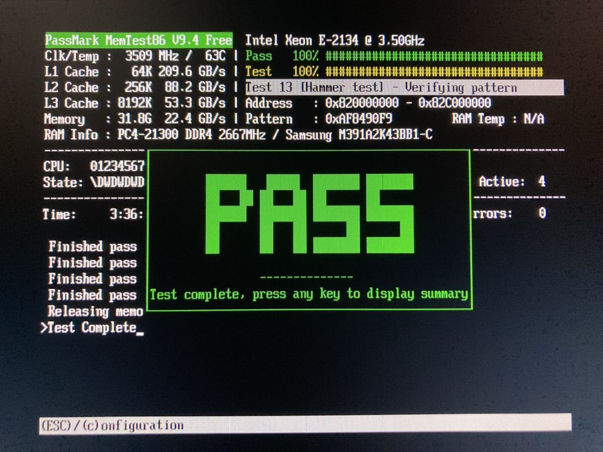 SAMSUNG DDR4 2666 ECC Unbuffered 16GBx2枚(計32GB)/Dell Precision