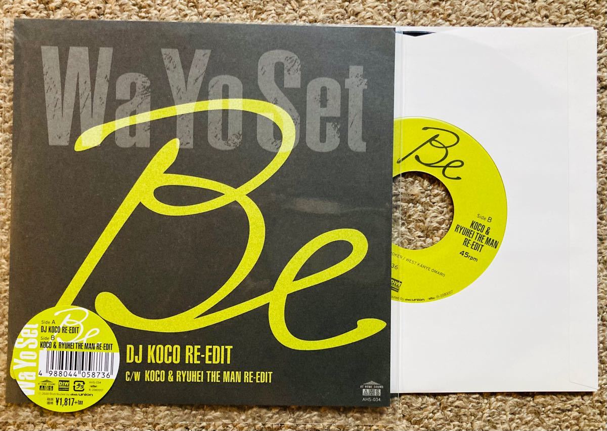 Wa Yo Set 「 Be 」 (DJ Koco Re-Edit)  7インチ レコード