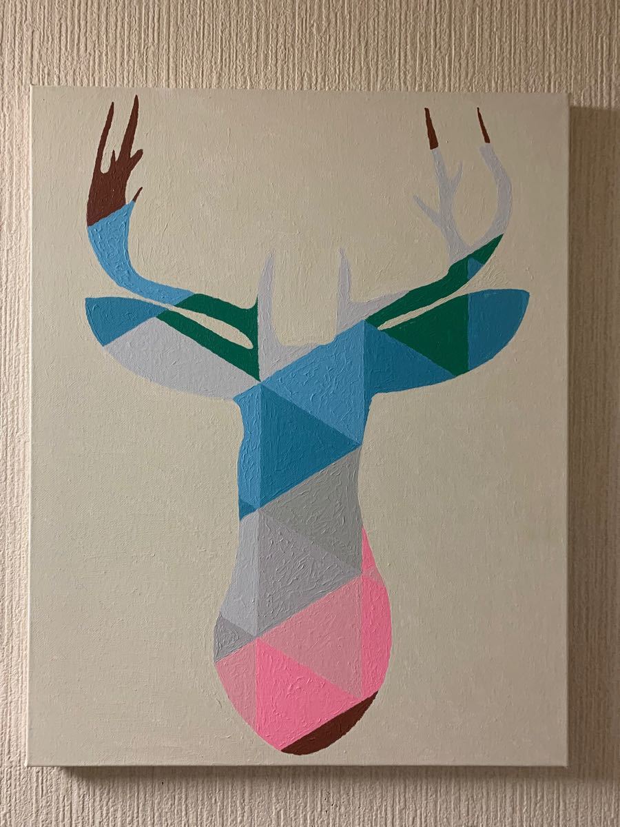 ☆ HaRu 辰年 龍 竜 富士山 縁起物 1点物 真作 原画 絵画 油絵 ♪