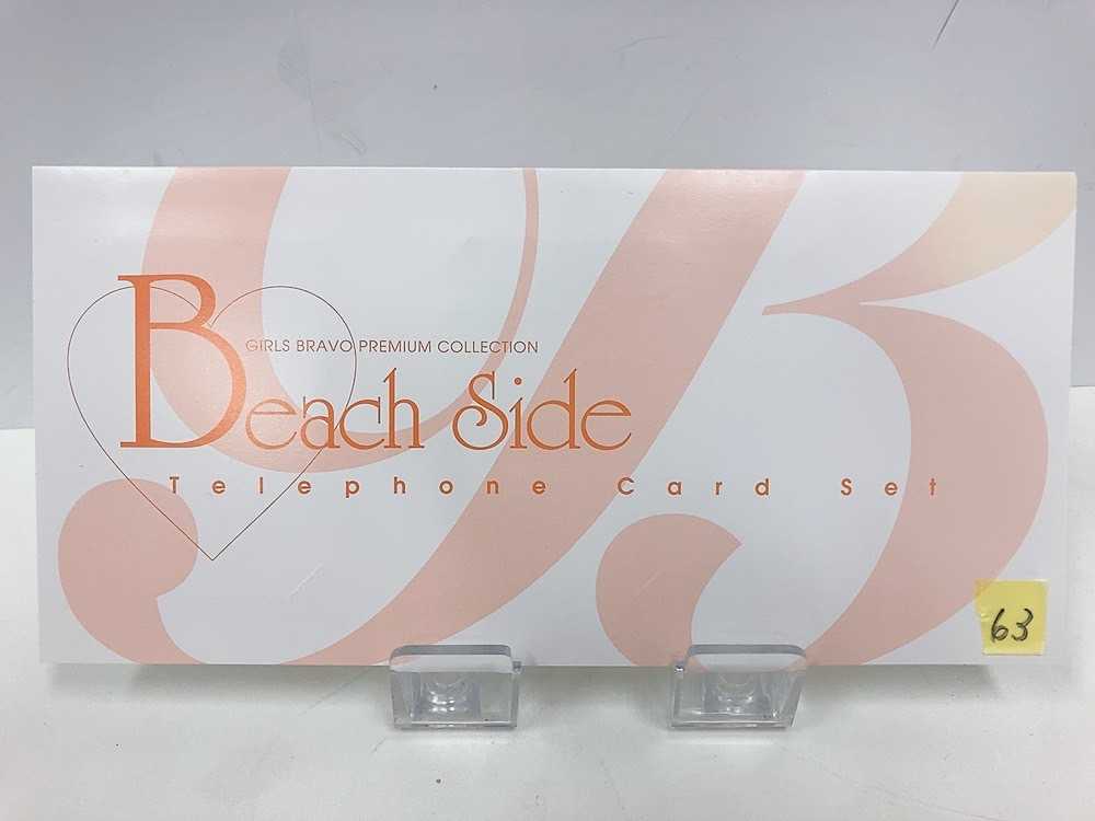 63.テレカ×3Beach SideIllustrated by MARIO KANEDA テレホンカード テレカ _画像6