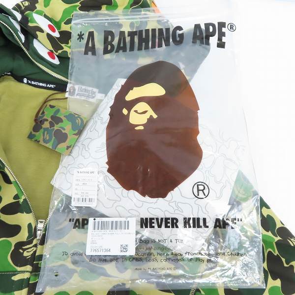 未使用】A BATHING APE/アベイシングエイプ ビッグ ABC カモ シャーク