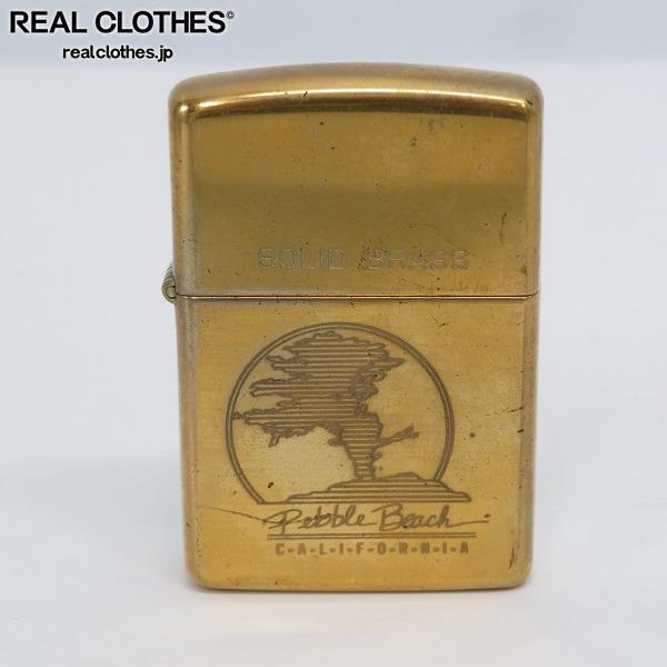 Zippo/ジッポー SOLID BRASS pebble beach California 1932-1992/1992