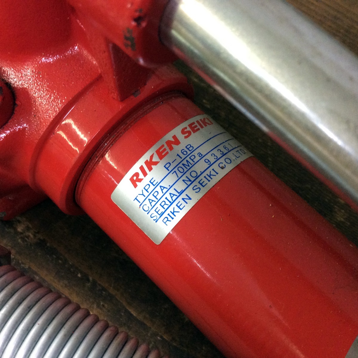 第1位獲得!】 RIKEN SEIKI P-16B-10 手動油圧ポンプ sushitai.com.mx