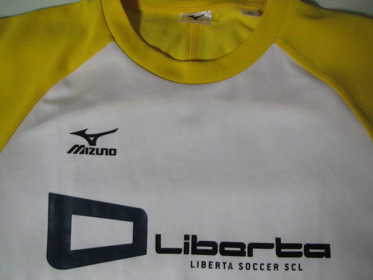 42  MIZUNO ミズノ Liberta リベルタ サッカースクール 半袖 ユニフォーム ハーフパンツ 上下セット JL 160cm トレーニングウェア 黄色