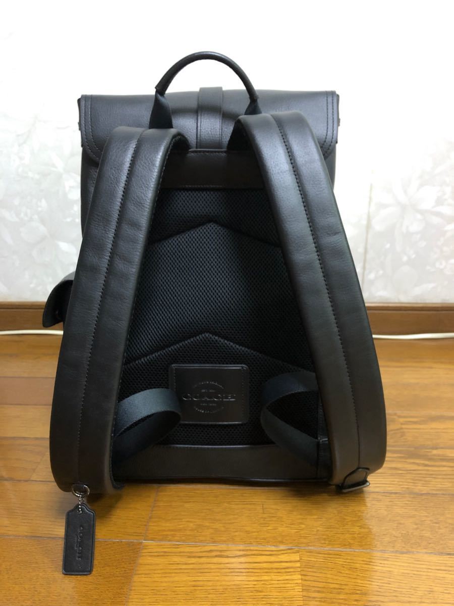 新品COACH シグネチャー リュック チャコールグレー＆ブラック F23202-