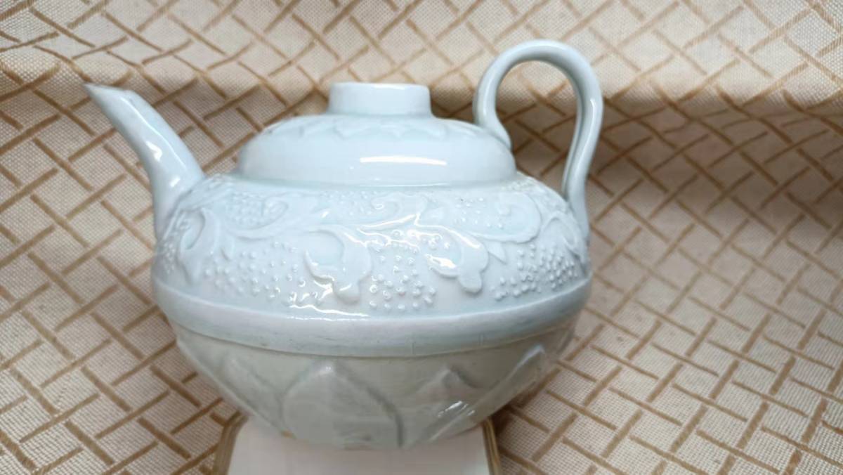 中国 唐物 古瓷 影青 時代物 宋代青白釉執壺