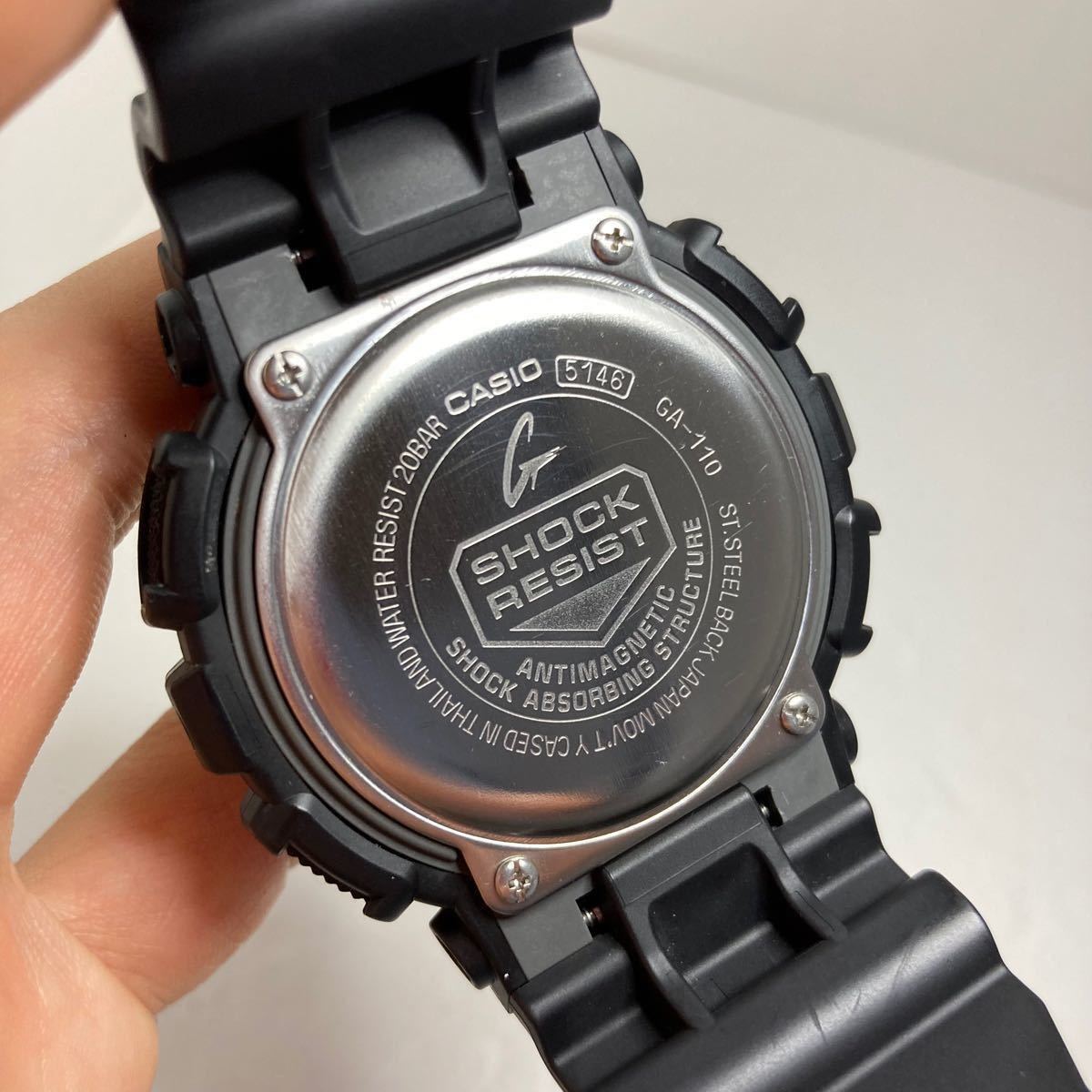 476★人気★2022.07.23新品電池交換済みG-SHOCK★GA-110★アナデジ★ブラック