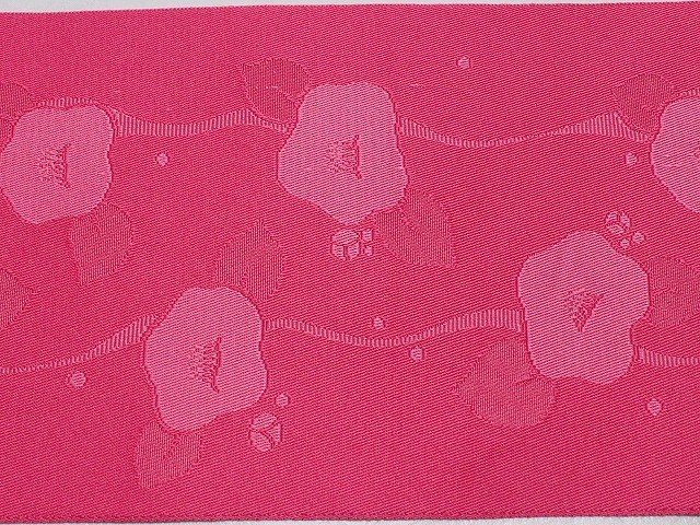 女性用浴衣帯　ゆかた単衣帯　日本製　洗える浴衣帯　D・M便送料無料　ピンク色のゆかた帯　B8476-53_画像2