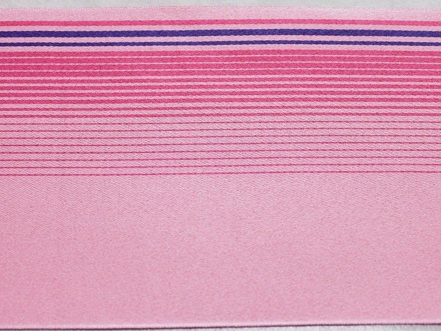 女性用浴衣帯　ゆかた単衣帯　日本製　洗える浴衣帯　D・M便送料無料　ピンク色のゆかた帯　B8476-03_画像2