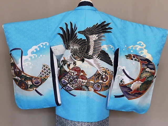 有名なブランド 七五三・五歳用男児の着物と袴セット X8653-06 Ｌサイズ 和服