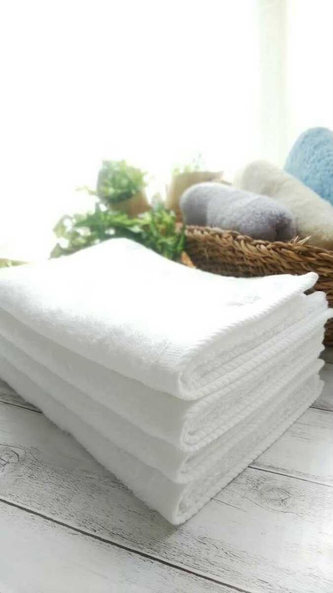 [ new goods Izumi . towel ] length 105. long type face towel 4 pieces set white [ superior . aqueous durability eminent gently soft feeling of quality ]