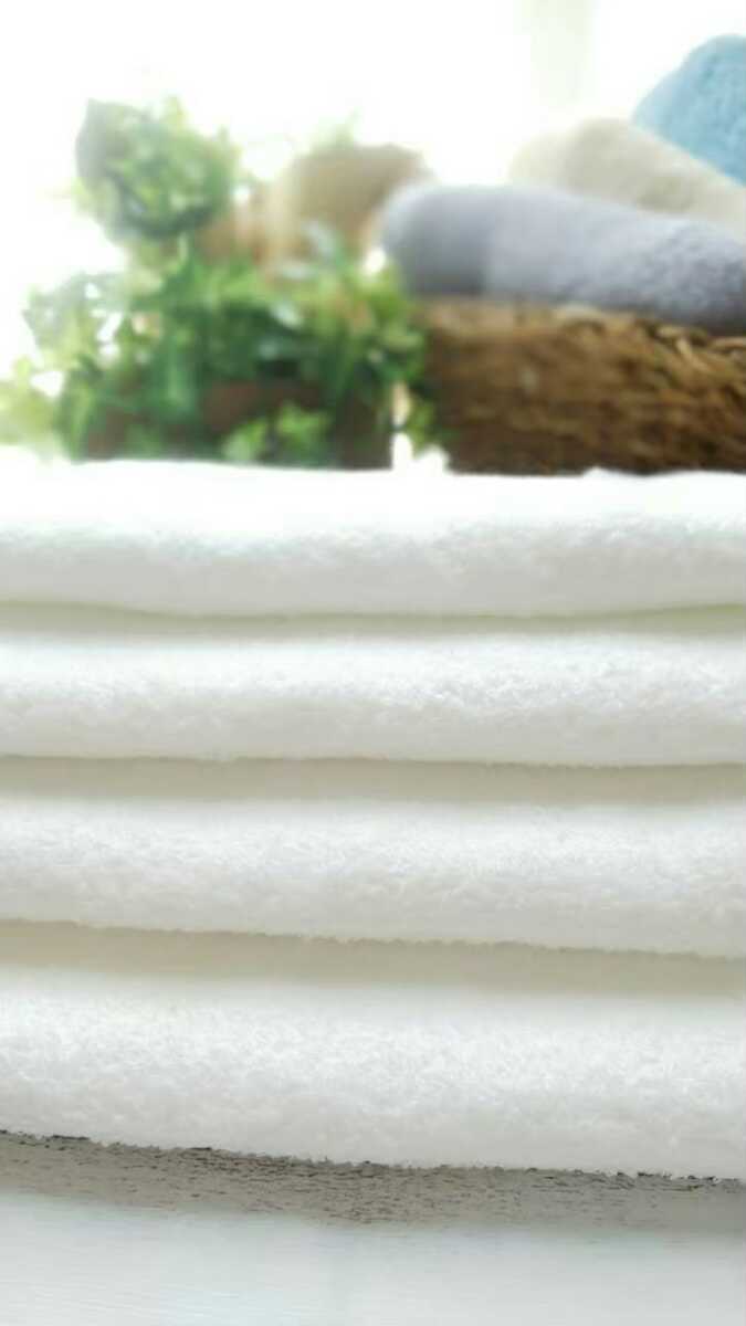 [ new goods Izumi . towel ] length 105. long type face towel 4 pieces set white [ superior . aqueous durability eminent gently soft feeling of quality ]