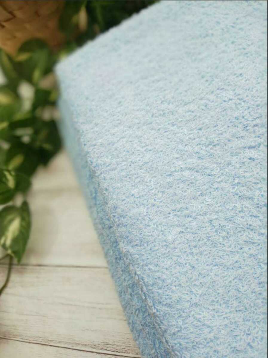 [ new goods Izumi . towel ] length 105. long type face towel 4 pieces set aqua blue [ superior . aqueous durability eminent gently soft feeling of quality ]