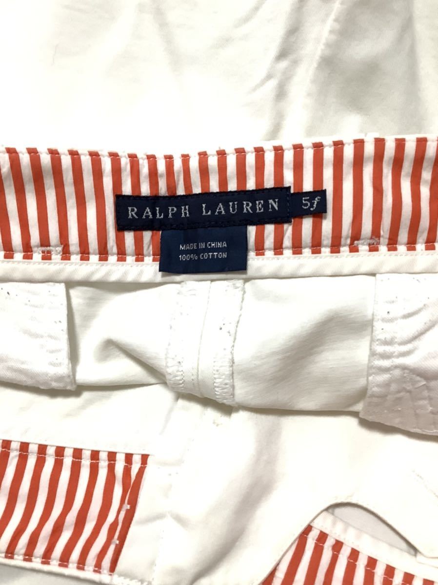 A-98 RALUPHLAUREN Ralph Lauren хлопок широкий брюки хлопок брюки слаксы женский белый 
