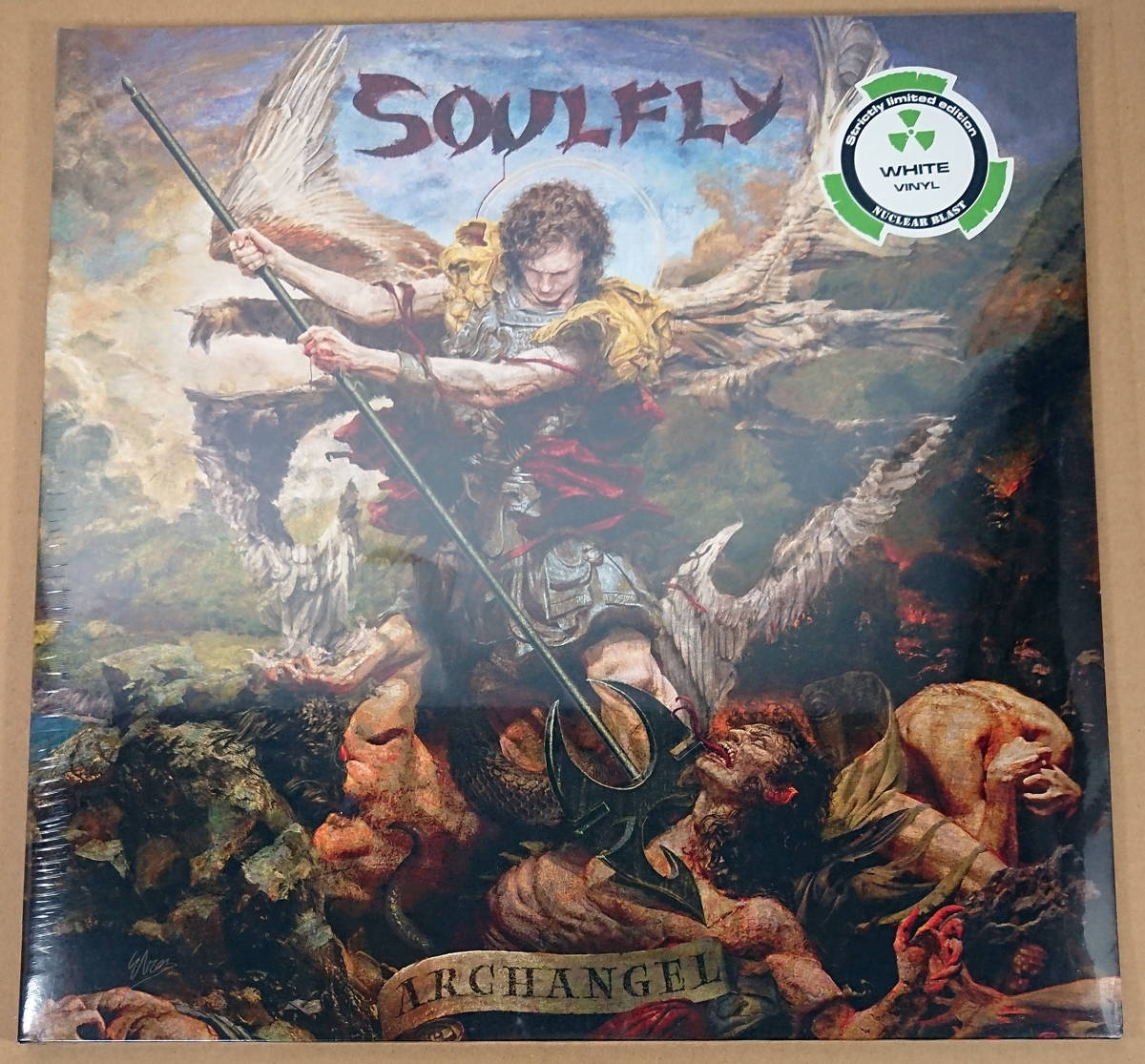 カラーLP Soulfly / Archangel+3 US RSD 2015 ナパーム デス カヴァー 300枚 ソウルフライ Record Store Day Sepultura セパルトゥラ _画像1