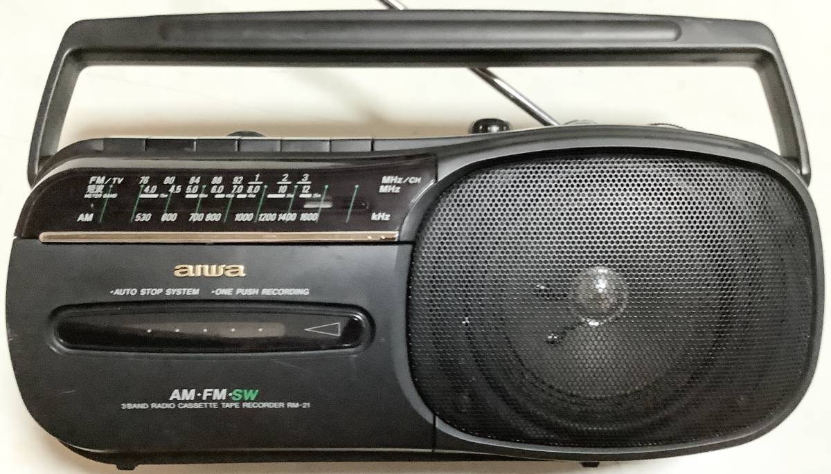 aiwa 3BAND radio-cassette tape recorder RM-21