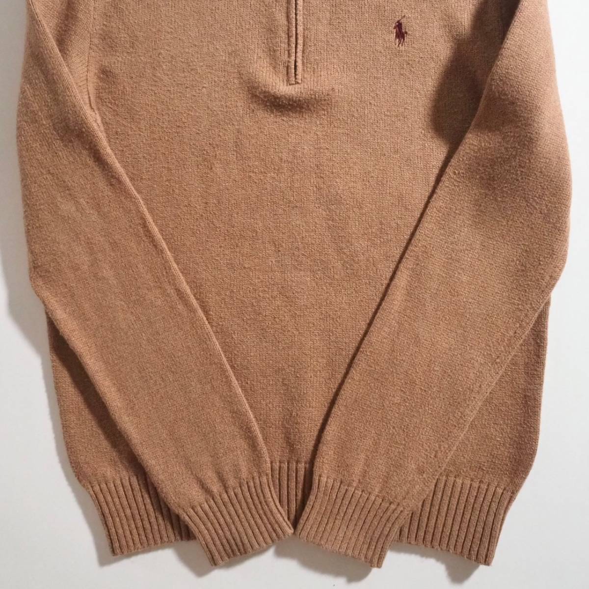 ラルフローレン Ralph Lauren コットン100% ニット ハーフジップ