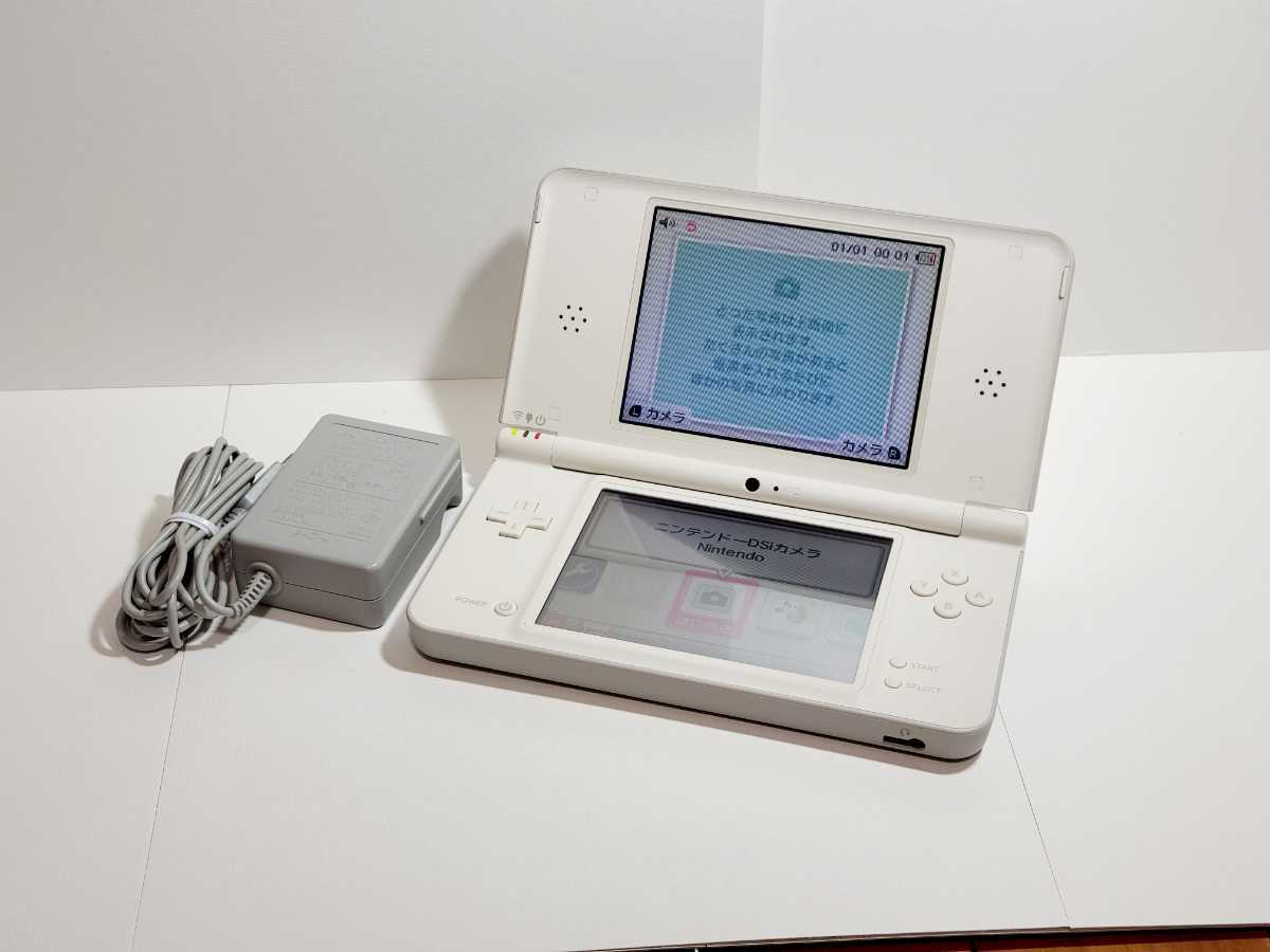 純正充電器付き☆極美品☆ニンテンドーDSi LL ナチュラルホワイト UTL-001 ニンテンドーDS 動作確認済み Nintendo dsi_画像1