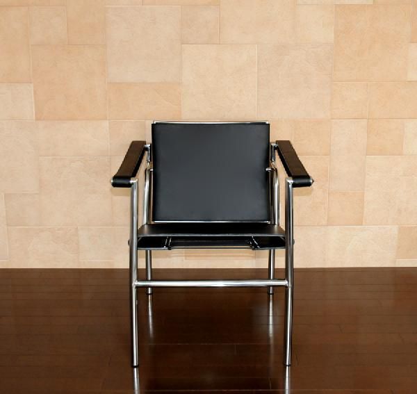 ル・コルビジェ/LC1 レザー スリングチェア/色 ブラック(black)/最高級レザー仕様　Le Corbusier Sling Chair ジェネリック