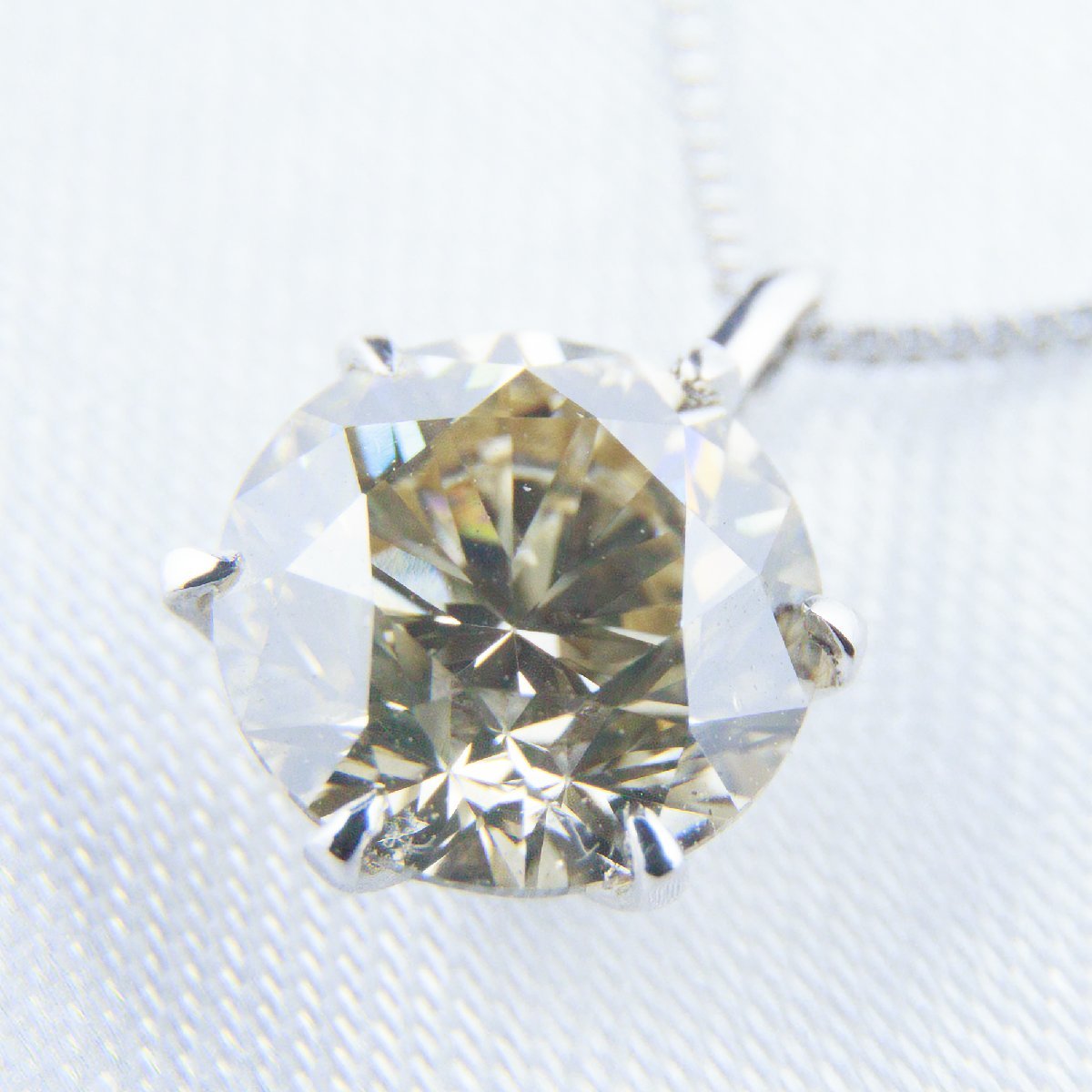 137k番 1.015ct 本物 DIA Pt900 プラチナ 大粒 ダイヤ ダイヤモンド