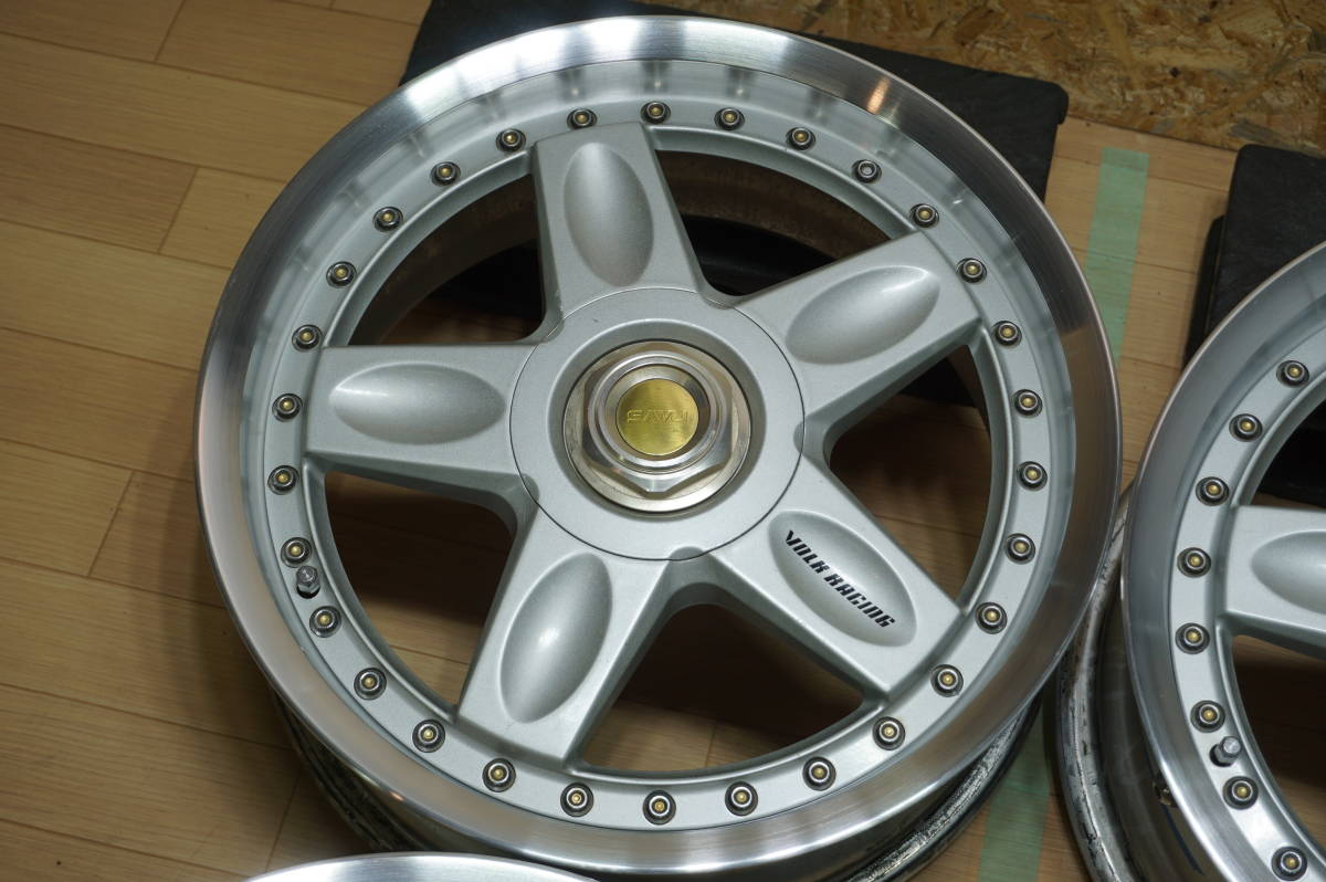 H879【希少】RAYS VOLK CV-PRO ☆ PCD114.3 7J+38? 当時物 シビック スイフト_画像2