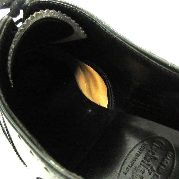 クロケットジョーンズ Crockett&Jones シューズ 6 1/2 E - レザー 黒 メンズ ウィングチップ 靴_画像7