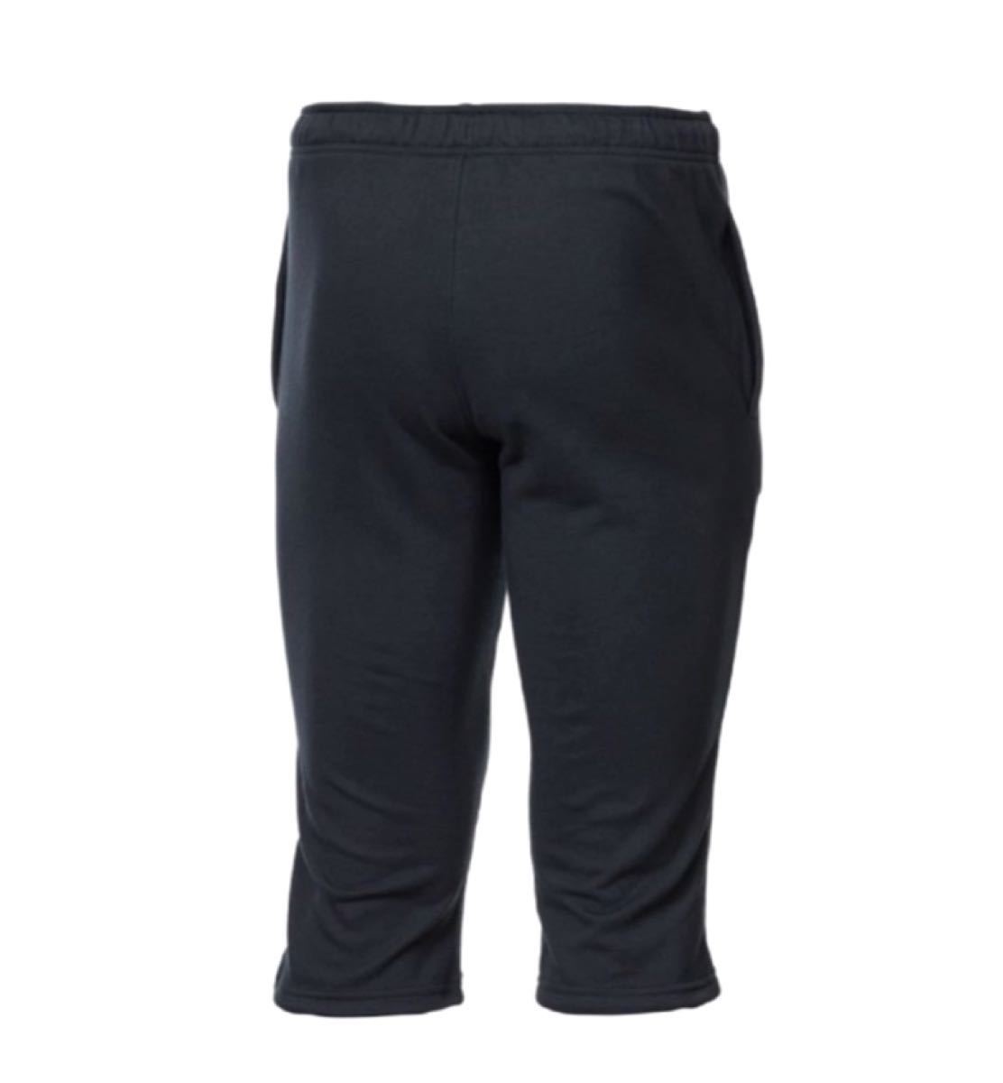 アンダーアーマー UNDER ARMOUR スウェットクォーターパンツ Rival Terry 3/4 Pant ブラック　M