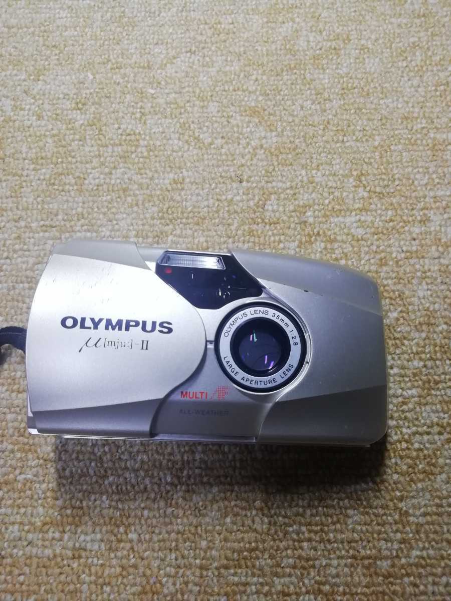 オリンパス OLYMPUS μⅡ フィルムカメラ 単焦点 コンパクトカメラ