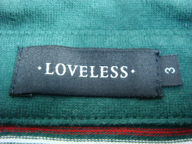 良品 ラブレス LOVELESS ボーダーポロシャツ サイズ3_画像4