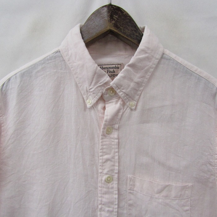 linenAbercrombie&Fitch size M button down BD shirt long sleeve thin Sakura Abercrombie & Fitch old clothes Vintage 2AU1222