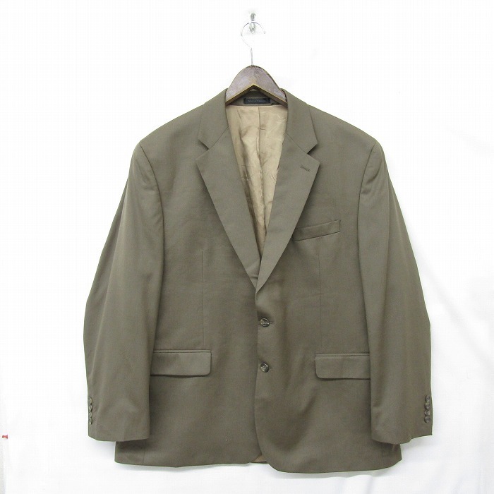 美品 ビッグサイズ 48R XL~ CHAPS テーラード ジャケット ブレザー ウール ブラウン系 チャップス 古着 ビンテージ 2AU2312_画像1